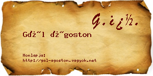 Gál Ágoston névjegykártya